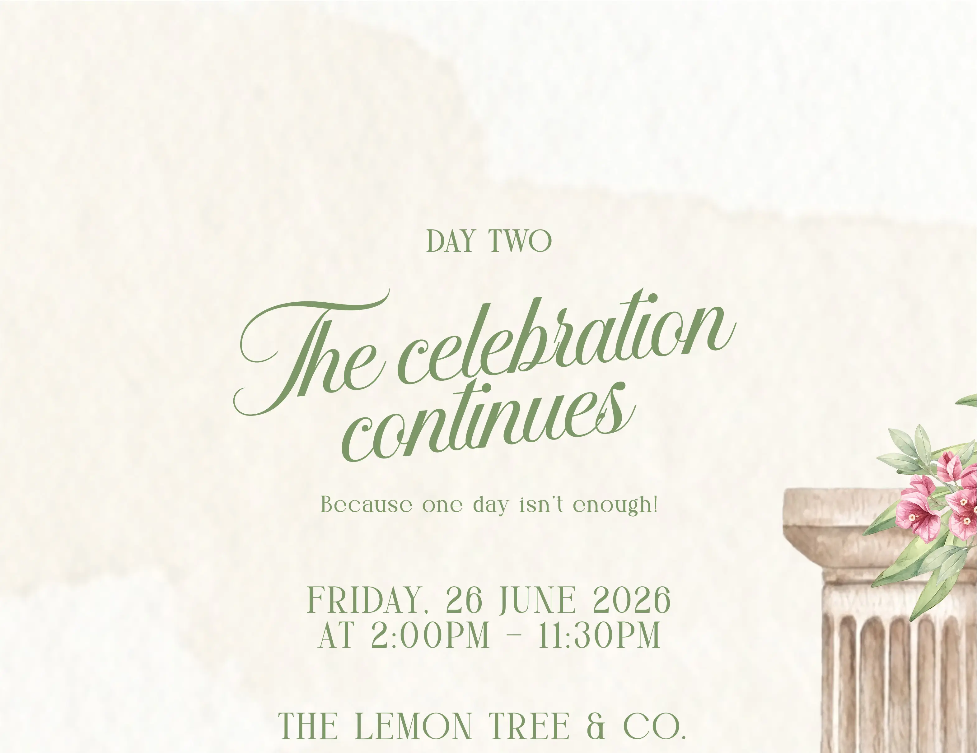 Aly Taha and Tala Masarani Wedding Invitation